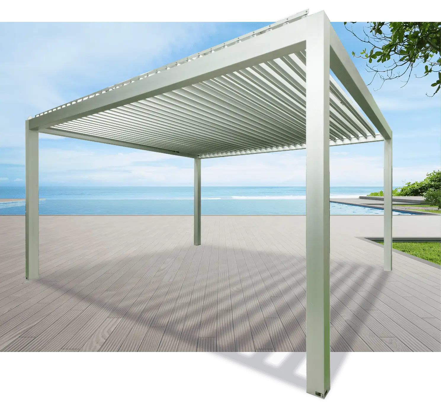 pérgolas bioclimáticas jardín o terraza